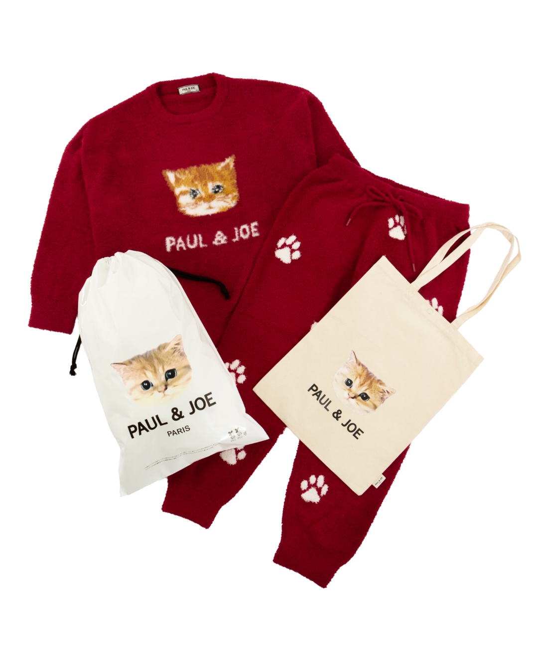 もこもこルームウェア+コットンバッグセット